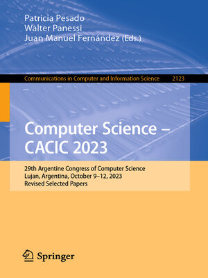 cover image of Computer Science – CACIC 2023